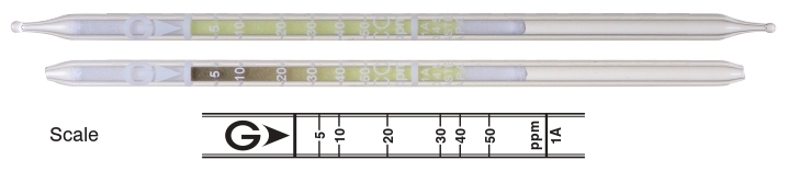 Индикаторные трубки GASTEC 1A Carbon Monoxide Окись углерода 5..50 ppm уп. =10