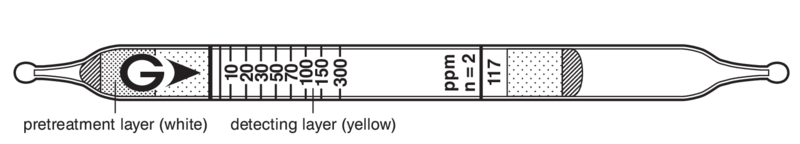   GASTEC 117 Isoamyl alcohol  (5)..300ppm