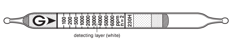   GASTEC 230H Methyl Iodide 100..34800ppm