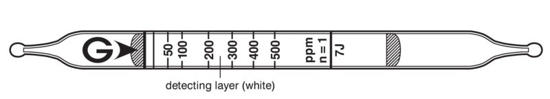   GASTEC 7J Phosphine  2,5..1000ppm