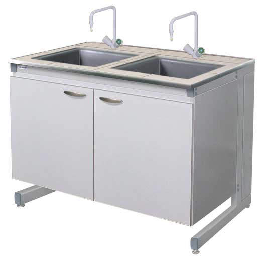 Столы-мойки двойные ЭКСПЕРТ НПО КРИСМАС-ЦЕНТР